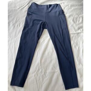 RDX Sports Gear - navy blue yoga leggings, polyester/spandex, size medium